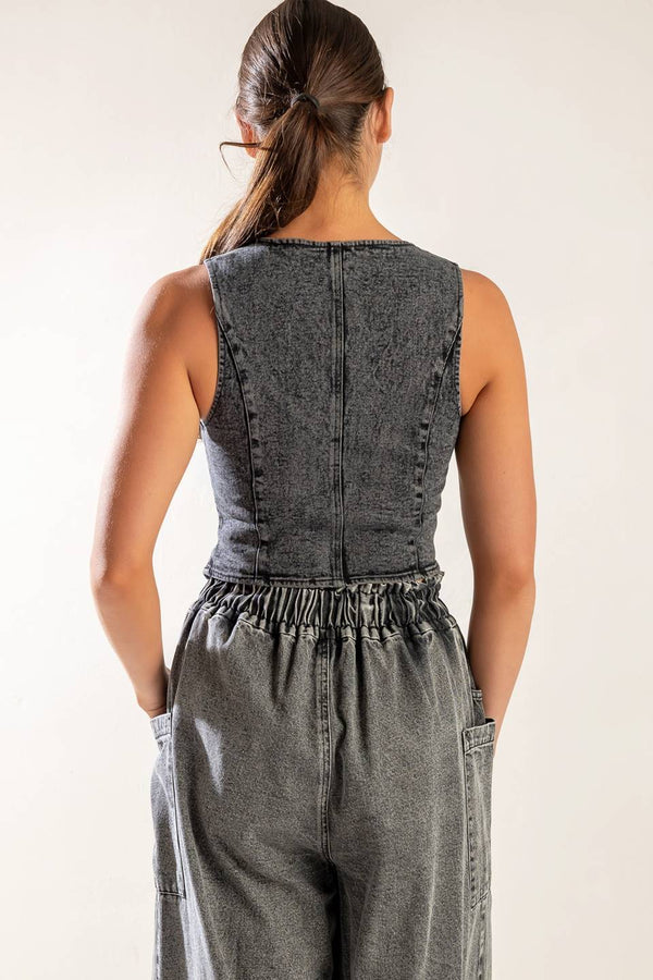 EXPLORING THE CITY DENIM VEST