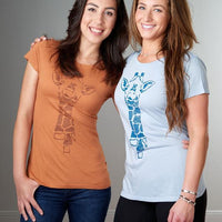 Women's Giraffe T-shirt - Animal Print Tee