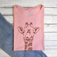 Women's Giraffe T-shirt - Animal Print Tee