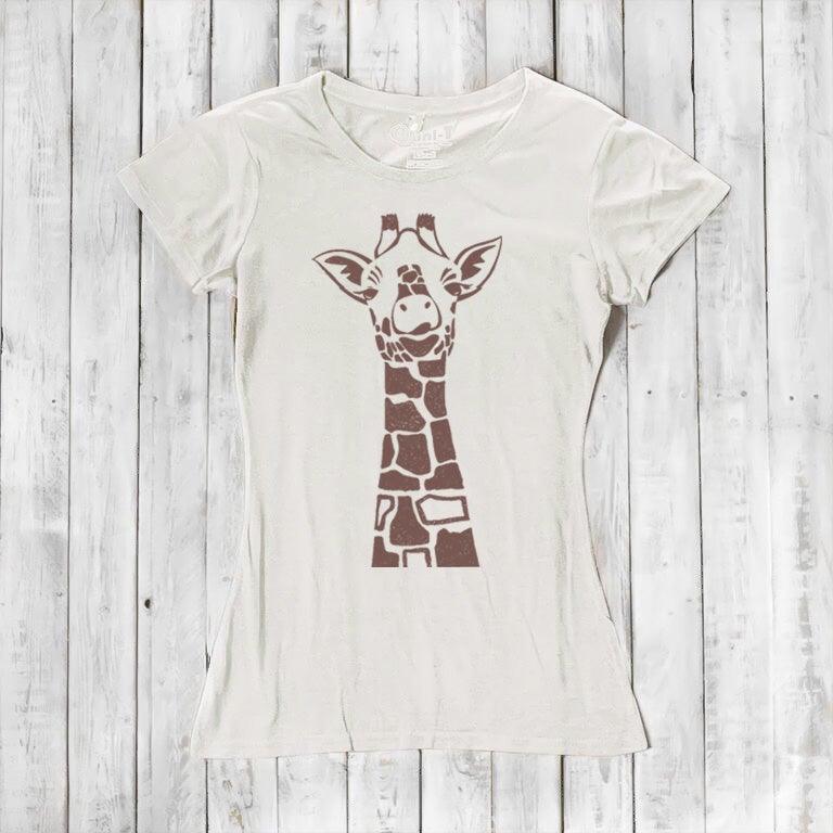 Women's Giraffe T-shirt - Animal Print Tee