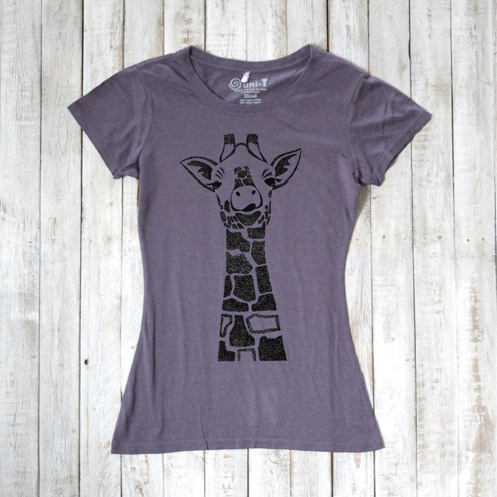 Women's Giraffe T-shirt - Animal Print Tee