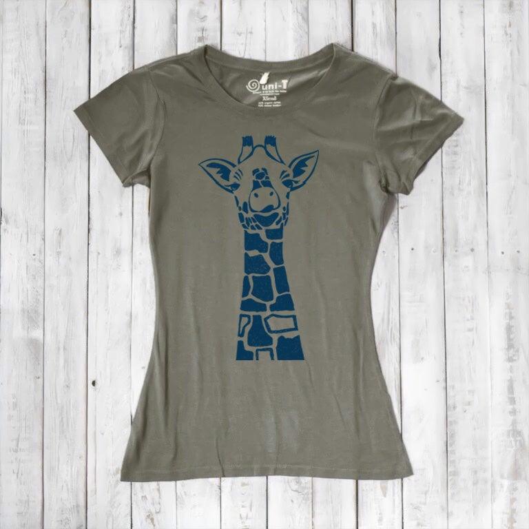 Women's Giraffe T-shirt - Animal Print Tee
