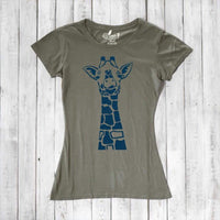 Women's Giraffe T-shirt - Animal Print Tee