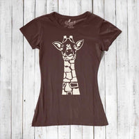 Women's Giraffe T-shirt - Animal Print Tee