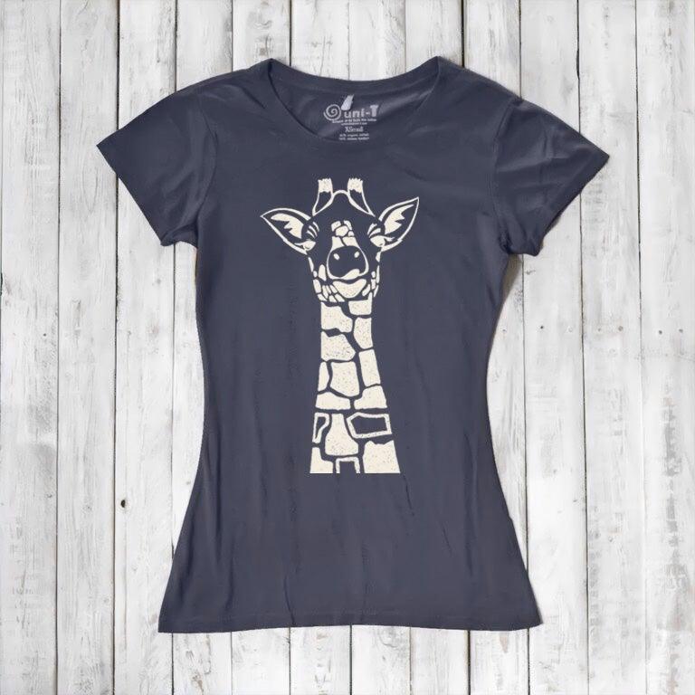 Women's Giraffe T-shirt - Animal Print Tee