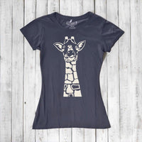 Women's Giraffe T-shirt - Animal Print Tee
