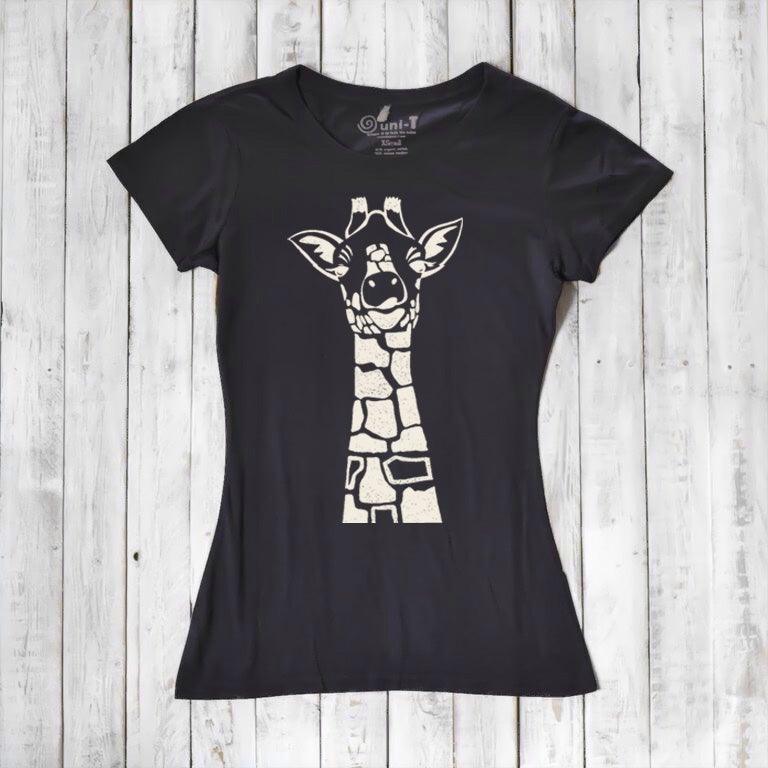 Women's Giraffe T-shirt - Animal Print Tee