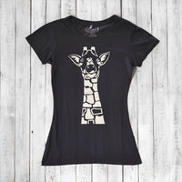 Women's Giraffe T-shirt - Animal Print Tee