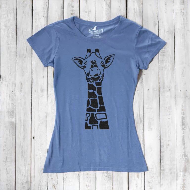 Women's Giraffe T-shirt - Animal Print Tee