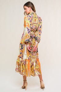 AESTHETIC POSE WOVEN MIDI DRESS