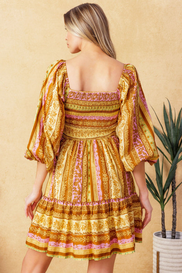 ALL MY PRIDE WOVEN MINI DRESS