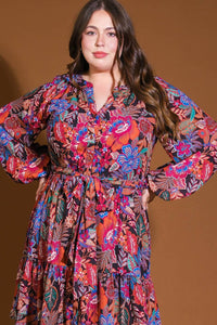 FLORAL BLISS WOVEN MINI DRESS