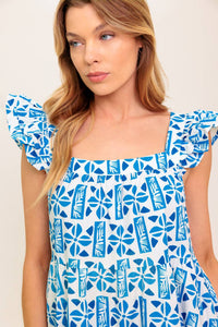 HALF PASS SUNSET WOVEN MINI DRESS