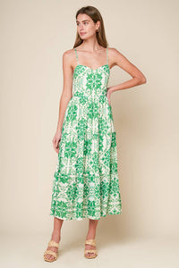 BEYOND ELEGANT WOVEN MIDI DRESS