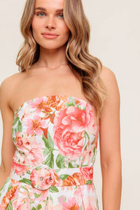 BLUSHING DAWN PINK WOVEN MIDI DRESS