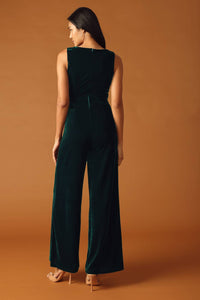 FINAL TOUCHES VELVET JUMPSUIT