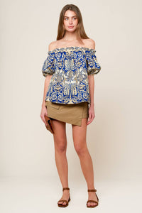LET'S GO FOR DRINKS WOVEN SKORT
