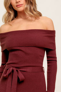 ALL A FANTASY SWEATER MIDI DRESS