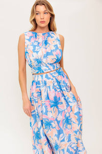 GOLDEN HOUR HARMONY WOVEN TOP AND SKIRT SET