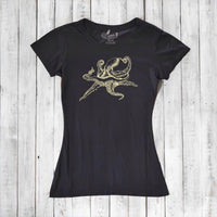 Uni-T Women’s Bamboo Octopus Graphic Tee – Ocean Creature Shirt