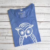 Uni-T Women's Bamboo Owl Graphic Tee – Eco-Friendly Wildlife Top
