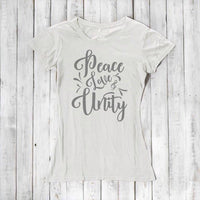 Uni-T Women's Bamboo Organic Cotton T-Shirt – Peace Love Unity Graphic Tee