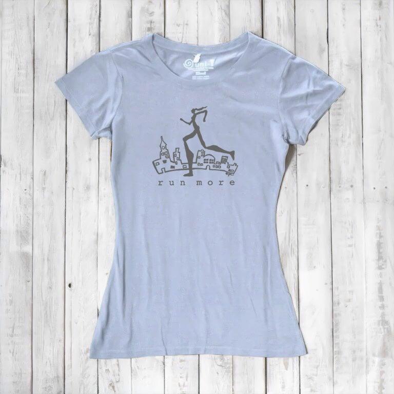 Uni-T Women’s Bamboo Running T-Shirt – Motivational Runner Tee "Run More"
