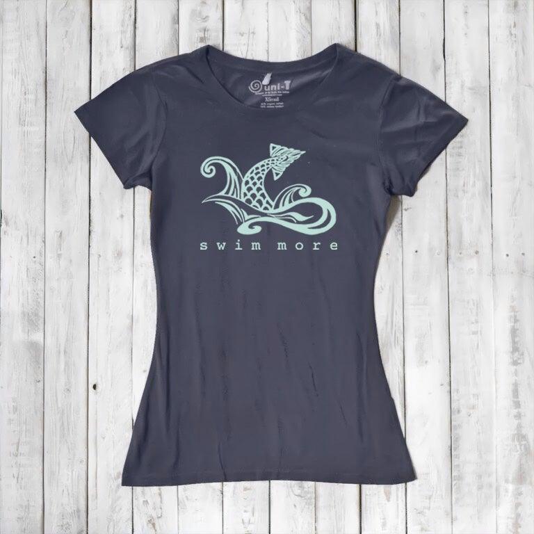 Women's Swim T-shirt - Swim More Athletic Beachwear