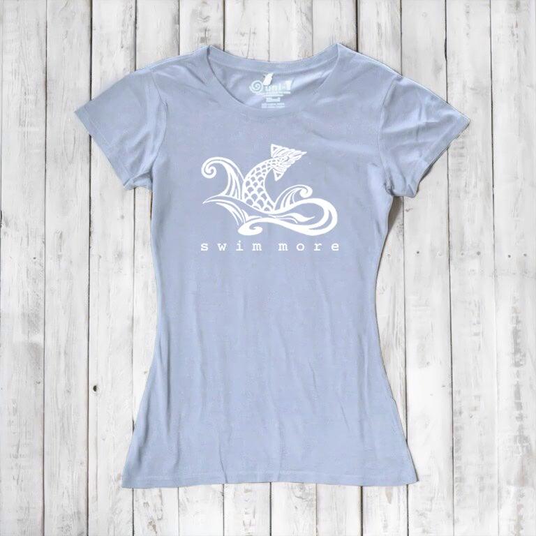 Women's Swim T-shirt - Swim More Athletic Beachwear