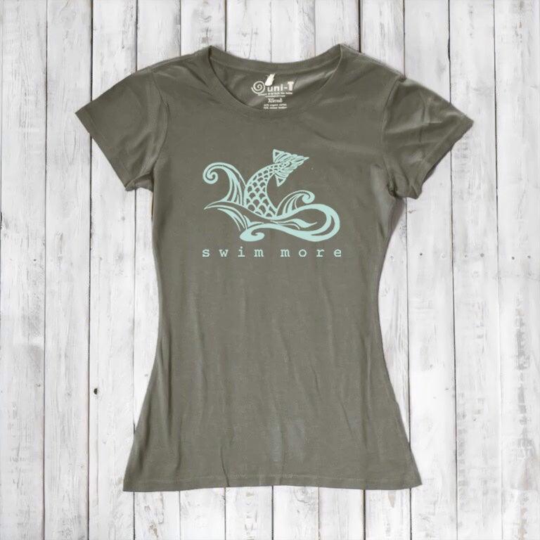 Women's Swim T-shirt - Swim More Athletic Beachwear
