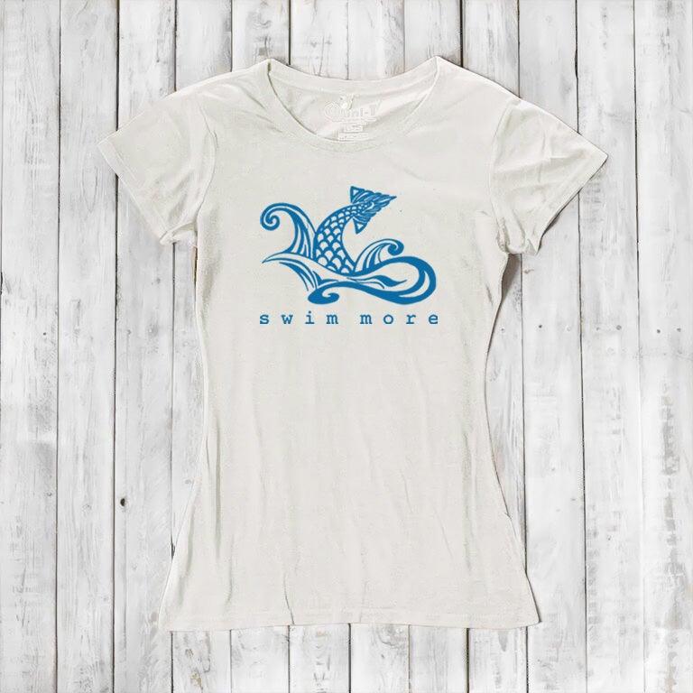 Women's Swim T-shirt - Swim More Athletic Beachwear