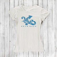 Women's Swim T-shirt - Swim More Athletic Beachwear