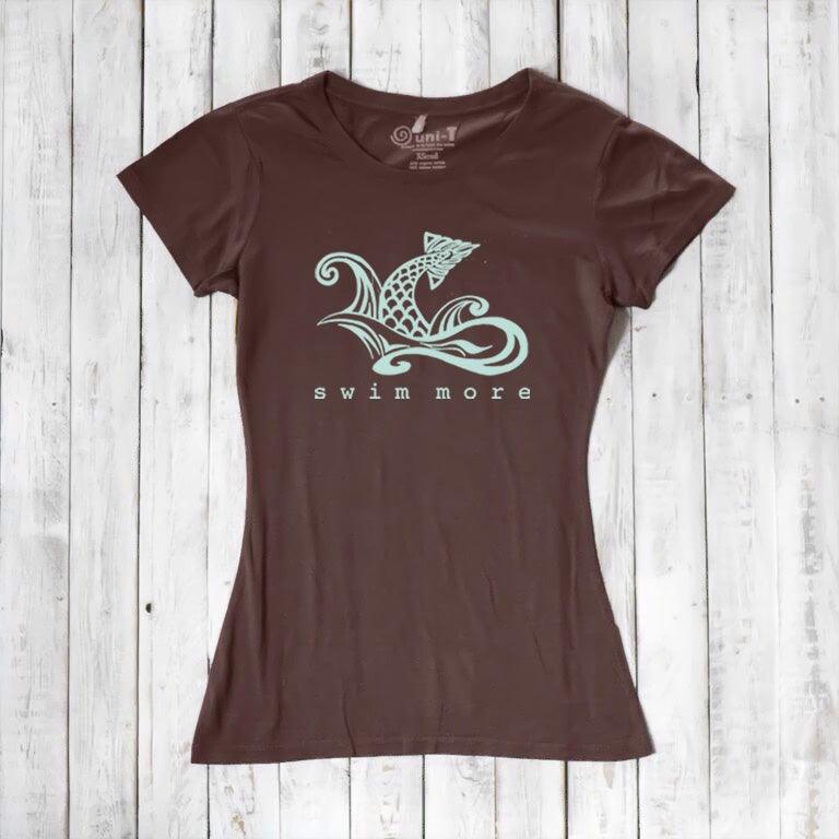 Women's Swim T-shirt - Swim More Athletic Beachwear