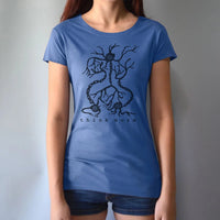 Uni-T Bamboo Neuron Graphic Tee – Women’s Science Shirt “Think More”
