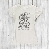 Uni-T Bamboo Neuron Graphic Tee – Women’s Science Shirt “Think More”