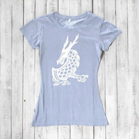 Uni-T Women's Bamboo Organic Cotton Dragon T-Shirt – Mythical Creature Graphic Tee "Majestic Dragon"