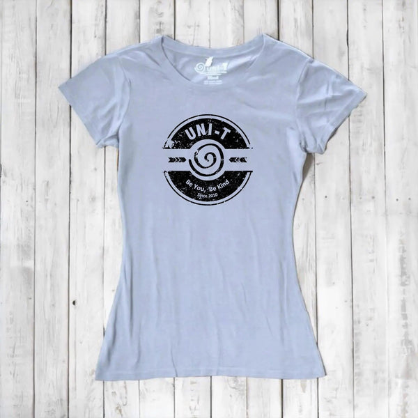 Uni-T Women's Bamboo Kindness Graphic Tee – Inspirational Eco-Friendly Shirt "Be You Be Kind"
