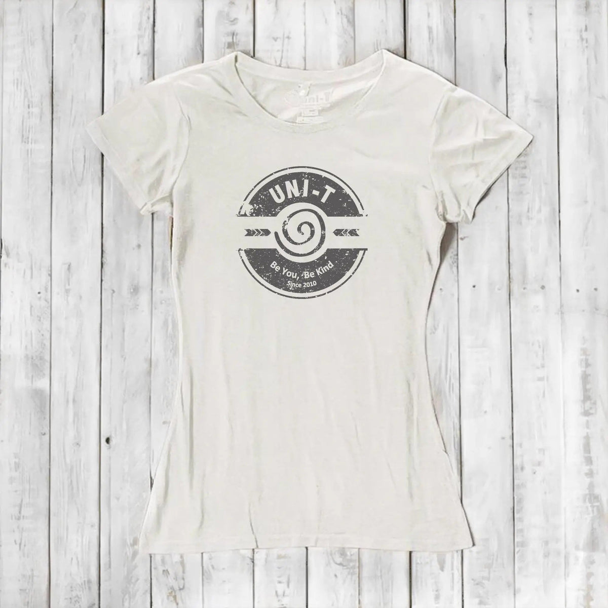 Uni-T Women's Bamboo Kindness Graphic Tee – Inspirational Eco-Friendly Shirt "Be You Be Kind"
