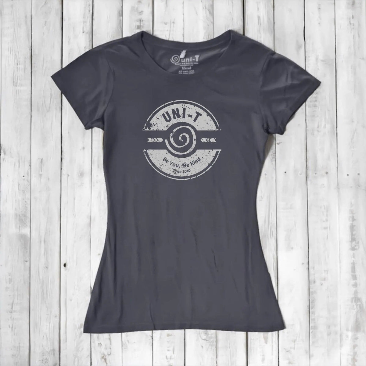 Uni-T Women's Bamboo Kindness Graphic Tee – Inspirational Eco-Friendly Shirt "Be You Be Kind"