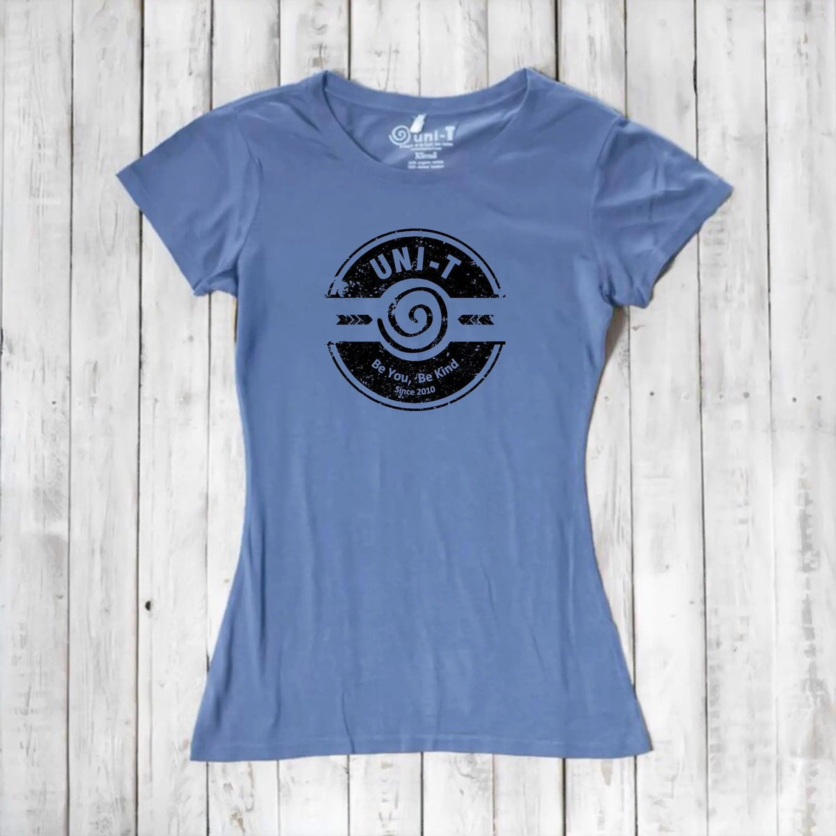 Uni-T Women's Bamboo Kindness Graphic Tee – Inspirational Eco-Friendly Shirt "Be You Be Kind"