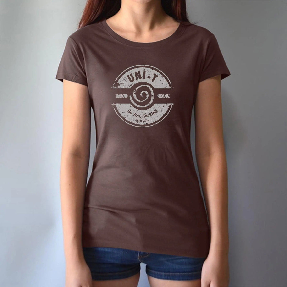 Uni-T Women's Bamboo Kindness Graphic Tee – Inspirational Eco-Friendly Shirt "Be You Be Kind"
