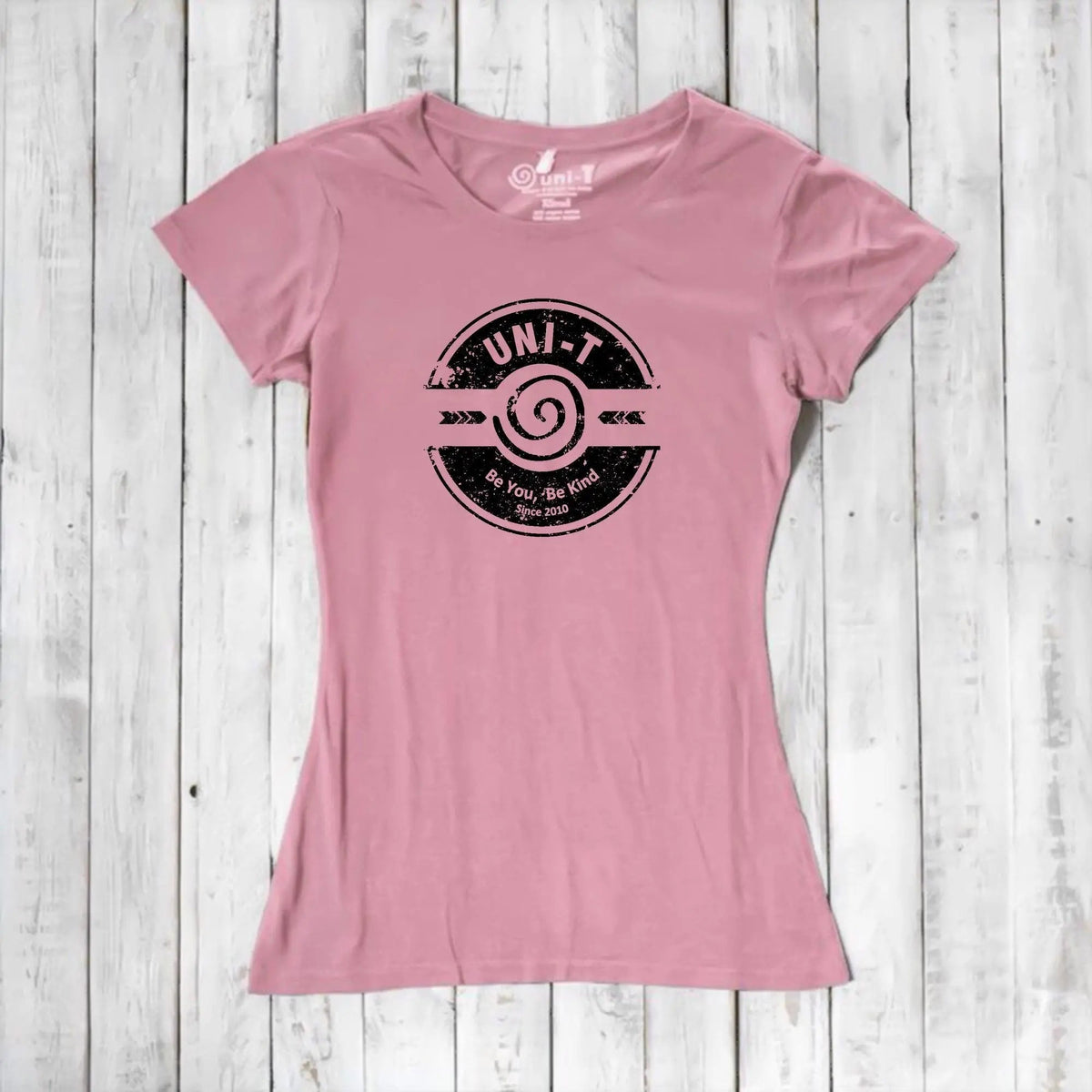 Uni-T Women's Bamboo Kindness Graphic Tee – Inspirational Eco-Friendly Shirt "Be You Be Kind"