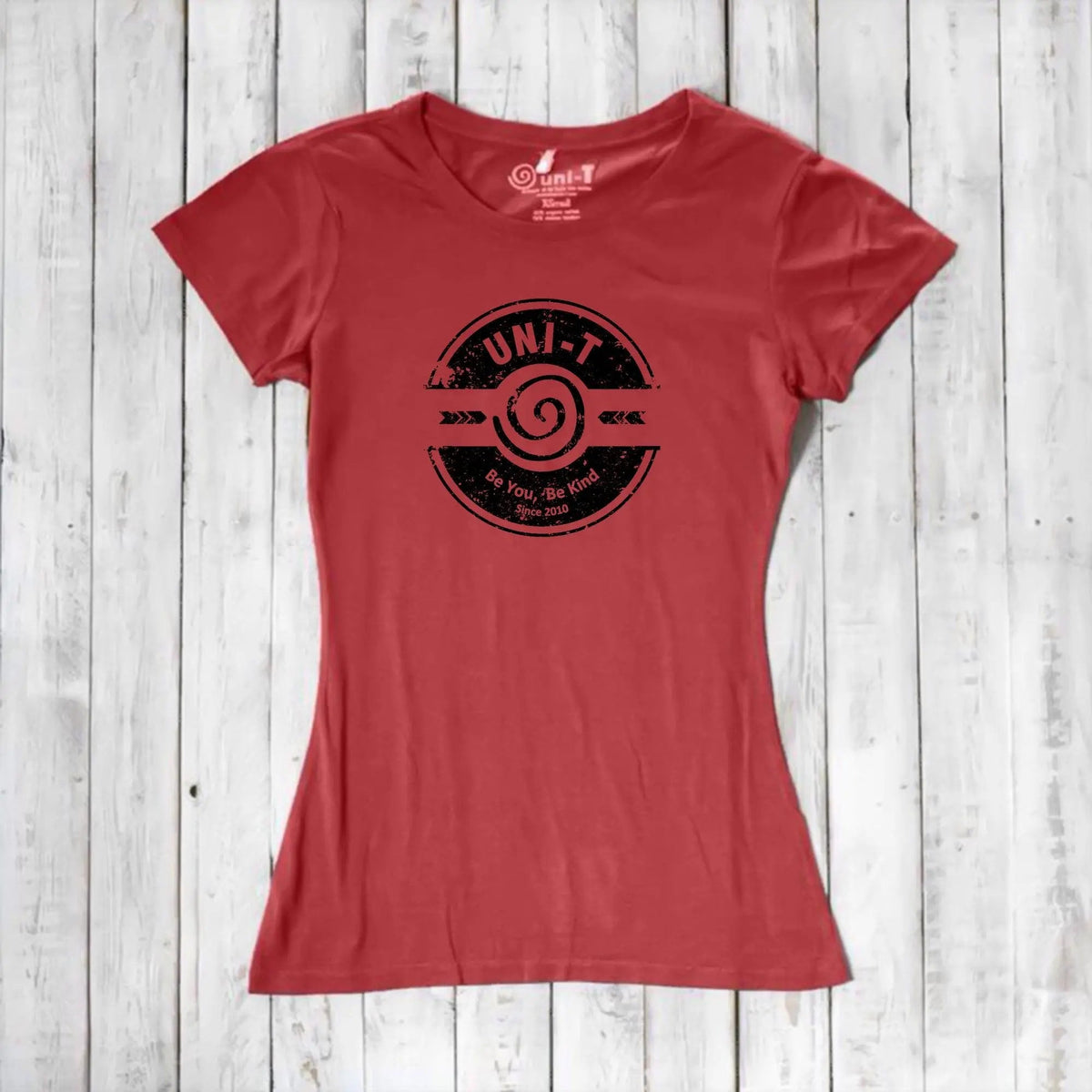 Uni-T Women's Bamboo Kindness Graphic Tee – Inspirational Eco-Friendly Shirt "Be You Be Kind"