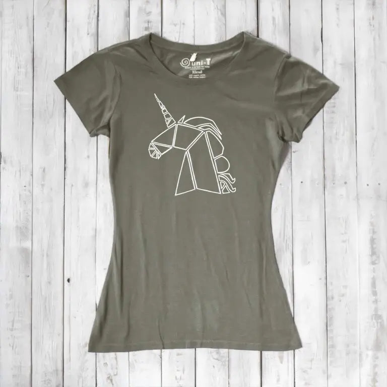 Uni-T Women's Bamboo Organic Cotton Unicorn Graphic Tee – Magical Creature T-Shirt