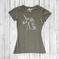 Uni-T Women's Bamboo Organic Cotton Unicorn Graphic Tee – Magical Creature T-Shirt