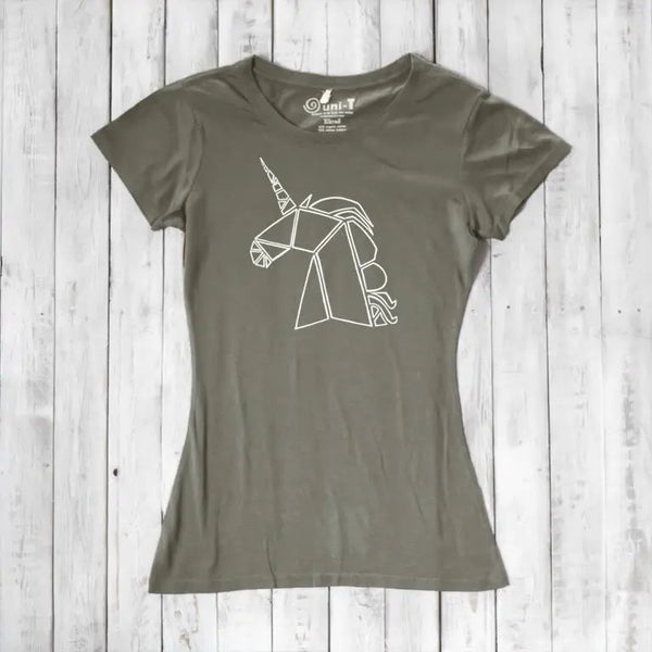 Uni-T Women's Bamboo Organic Cotton Unicorn Graphic Tee – Magical Creature T-Shirt