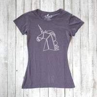 Uni-T Women's Bamboo Organic Cotton Unicorn Graphic Tee – Magical Creature T-Shirt