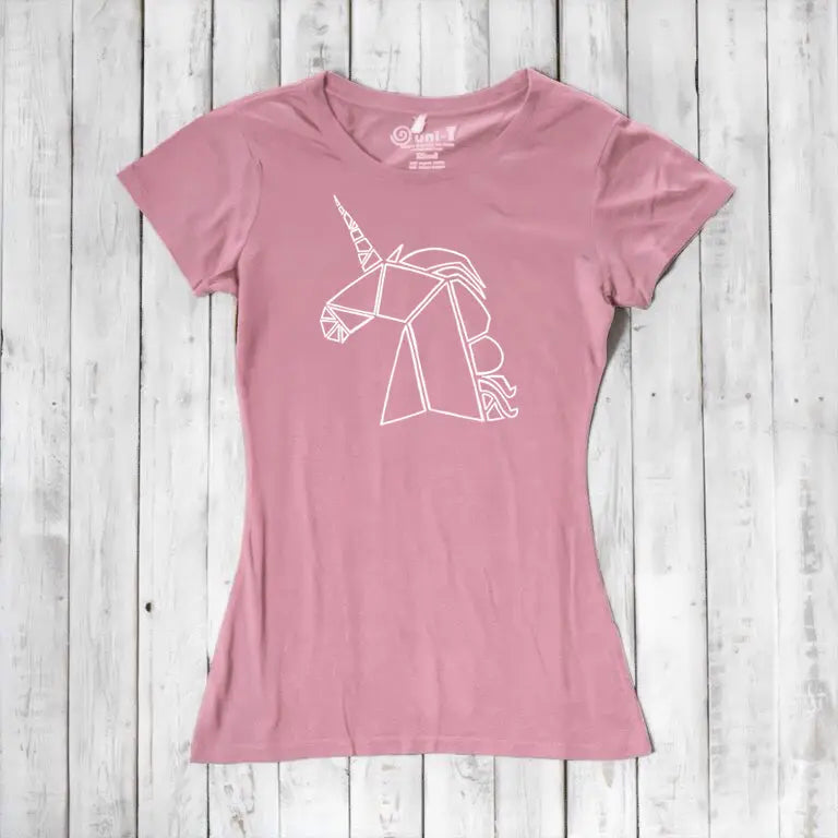 Uni-T Women's Bamboo Organic Cotton Unicorn Graphic Tee – Magical Creature T-Shirt