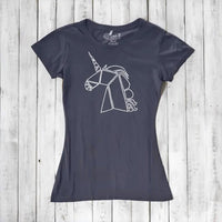 Uni-T Women's Bamboo Organic Cotton Unicorn Graphic Tee – Magical Creature T-Shirt