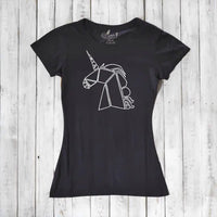 Uni-T Women's Bamboo Organic Cotton Unicorn Graphic Tee – Magical Creature T-Shirt